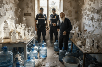 A 75-Year-Old Man Orders 14 Jugs of Mineral Water Every Day. The Deliveryman Gets Suspicious and Calls the Police. When They Open the Door, Everyone Is Stunned…