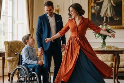 When a lonely billionaire walked in and found his maid gently dancing with his silent son in a wheelchair. What happened moments later left the whole house breathless…