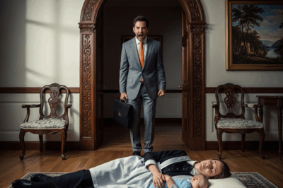 Billionaire comes home to find maid sleeping on the floor with baby and the shocking ending…