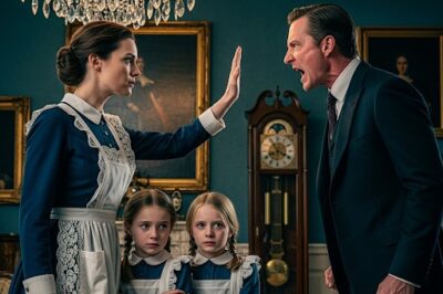 “Don’t Touch My Daughters!” — Shouted the Millionaire, But the New Cleaning Lady Turned and Said…