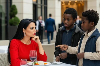Two homeless boys come to the millionaire’s table: ‘Can we have your leftovers, madam?’ The millionaire looked up and was stunned…