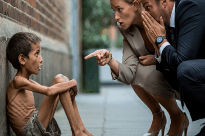 “He looks like your missing son,” the millionaire’s fiancée whispered. What happened next stunned the entire street.