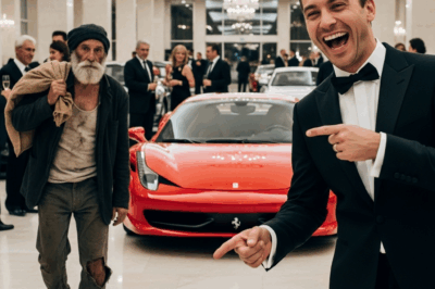 “I’LL GIVE YOU MY FERRARI IF YOU START IT!” — THE MILLIONAIRE HUMILIATED THE HUNGRY OLD MAN, BUT THE END SILENCED THEM ALL…