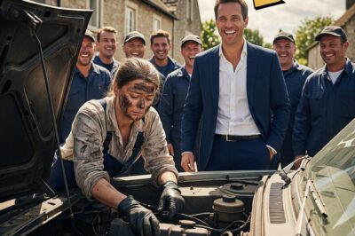 “I’LL GIVE YOU 100,000 IF YOU FIX THIS” – THEY LAUGHED AT HER FOR BEING A WOMAN AND A MECHANIC… UNTIL THE ENGINE ROARED…