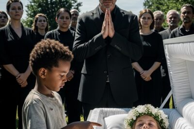 “Your daughter is still alive” – A homeless Black boy ran toward the coffin and revealed a secret that shocked the billionaire…