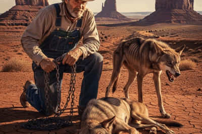 A Cowboy Finds a Wolf Chained With Her Pup… What Happened Next Nobody Could Believe…