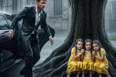 He Came Home Without Warning and Found His Triplet Daughters Abandoned by His New Wife in the Rain…