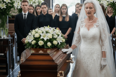 70-Year-Old Woman Showed up at My Father’s Funeral in a Wedding Dress and Revealed a Story No One in Our Family Knew