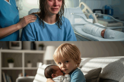 The stillborn baby was placed in his older brother’s arms, seconds later, a cry echoes loudly!