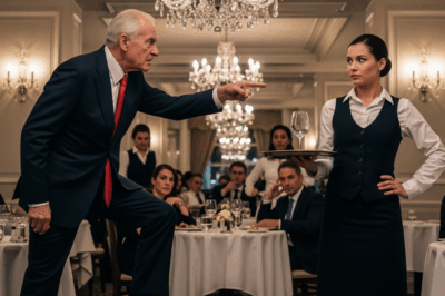 Kneel down and clean my shoes right now!” The billionaire shouted at the black waitress but her answer left him stunned…