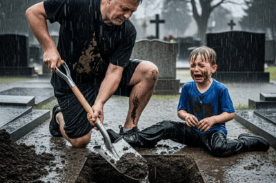 The boy insisted that his father dig up his mother’s grave, and the moment the coffin lid was lifted, everyone stood frozen in sh;ock…