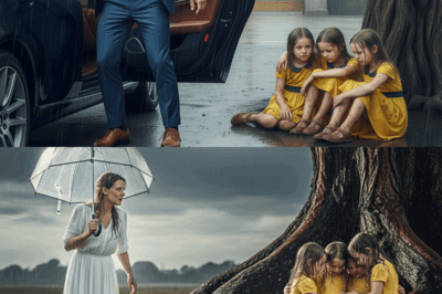 He Came Home Unannounced and Found His Triplets Abandoned by His New Wife in the rain…
