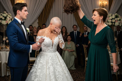 On My Wedding Day, My Mother-in-Law Walked Up and Snatched Off My Wig, Exposing My Bald Head in Front of All the Guests — But Then Something Unexpected Happened