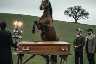 On the Day of My Husband’s Funeral, His Horse Broke the Lid of the Coffin. Everyone Thought It Had Gone Mad With Grief, but What We Saw Inside Left Us Frozen