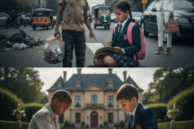 Billionaire Sees A Homeless Boy Teaching Her Daughter — What She Did Next left Everyone speechless