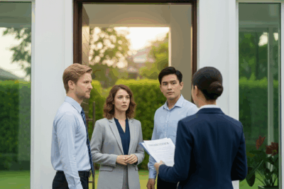 My husband’s new wife showed up at my door, wearing a smug grin. “We’re here to claim our rightful share of your father’s estate. Pack up and leave, now,” she demanded. I smiled as my lawyer stepped in right behind her.