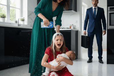 The stepmother threw milk at the girl… Then the millionaire shouted: “ENOUGH!”- CH
