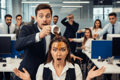 Manager Pours Coffee on Woman in Front of Everyone and Curses Her – Minutes Later, Entire Company Is Shocked…