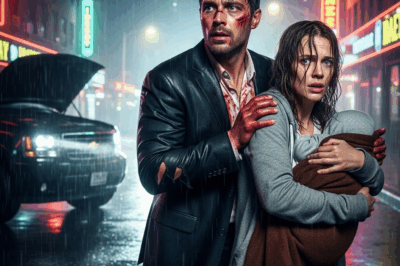 Homeless Girl Saves a Millionaire and His Child from a Rain-Drenched Accident—But One Word He Says to Her Startles Her…