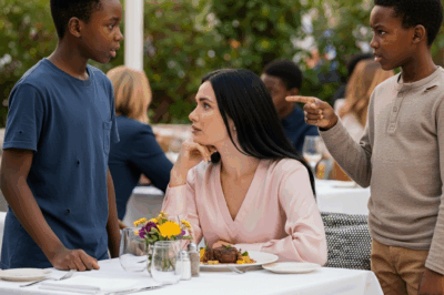 Two homeless boys come to the millionaire’s table: ‘Can we have your leftovers, madam?’ The millionaire looked up and was stunned…