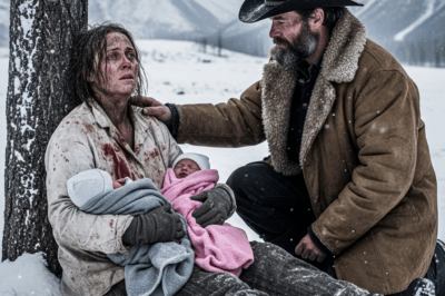 The faint murmur of the snowfall mingled with an unexpected sound: the high-pitched cry of a newborn, accompanied by the voice of a woman trying to calm him with gentle words.