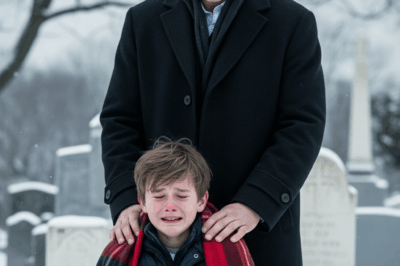 A Businessman Visits the Memorial of His Late Wife and Stops Cold When He Sees a Boy Resting Beside It… “I’m Sorry, Mom,” Whispers the Boy, Holding Her Photo.