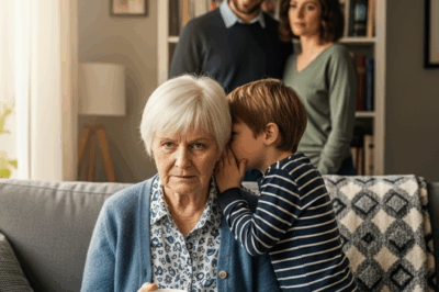 “Grandma, Mom and Dad Want to Use Your Money,” My Grandson Whispered, Eyes Wide. I Pretended to Be Offended and Left the Room. What Happened Next Left the Whole Family Speechless.