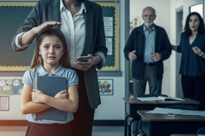 “Teacher, my grandpa did it again…” – The teacher calls the police immediately.