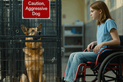 The Dog Everyone Feared Was Locked Away for 8 Months — Until a 14-Year-Old Girl in a Wheelchair Sat Down Beside His Cage and Did the Impossible