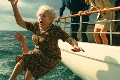“It’s time to meet the sharks,” my daughter-in-law whispered before pushing me over the side of the yacht.
