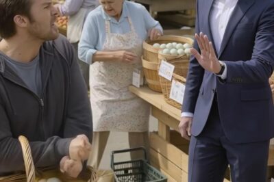 An Elderly Woman Was Confronted by a Troublemaker at the Farmers’ Market — But When a Stranger in a Suit Stepped Out of His SUV, Everyone Went Silent