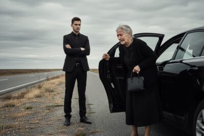 After my husband’s funeral, my son drove me to the city limits and said, “This is where you get out”… But he didn’t know the secret I already carried inside…