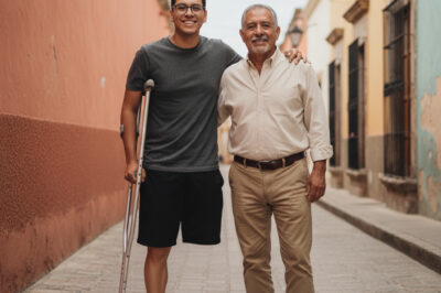 The Teacher Chose Never to Marry Because He Adopted a Student Who Lost His Leg and Was Abandoned by His Parents at Only 7 Years Old… 20 Years Later, Diego Became Hugely Successful in the Field of Computer Manufacturing — and What He Did When He Returned Left Professor Julián in Tears.