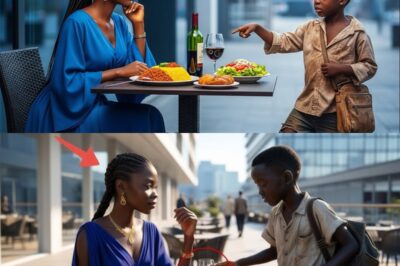 “Can I eat with you?” The Homeless Boy Asked The Millionaire—Her Response Shocked Everyone!