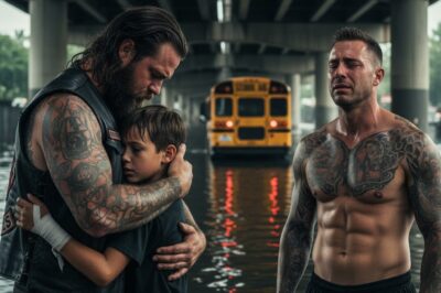 A School Bus Was Sinking. 23 Kindergarteners Were Drowning. The Teacher on the Roof Screamed, “Don’t Touch Them! You’re Not Authorized!” But the Hells Angels Ignored Her. This Is the Story of the Day the “Outlaws” Became the Only Heroes.