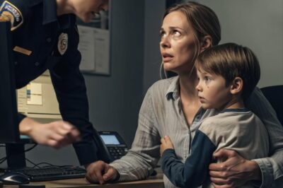 The police called to say my son was found walking alone late at night. At the station, he held onto me and said, ‘Mom, Dad didn’t let me in…He was playing a scαɾy game in your room.