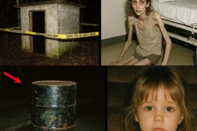 POLICE stumbled upon a cabin in the woods. Behind a wall, they found a GIRL held captive for 6 weeks