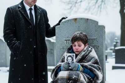 An Entrepreneur Visits His Late Wife’s Memorial and Stops Cold When He Sees a Child Resting Beside It… “I’m Sorry, Mom,” the Boy Whispers, Holding Her Photo.