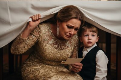 I Was Sitting With My 5-Year-Old Grandson at My Son’s Second Wedding When He Suddenly Squeezed My Hand and Whispered, “Grandma, Can We Leave?” I Asked Him Why, and in a Trembling Voice, He Said, “Didn’t You Look Under the Table?”