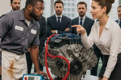 The CEO mocked a humble mechanic: “Fix this engine and I’ll marry you”… and he did itt