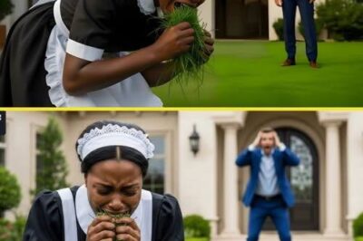 Billionaire Finds His Maid Eating Grass in the Garden, and the Reason Makes Him Cry A billionaire was stunned to find his maid eating grass in his garden