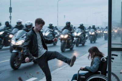 “Move, Cripple!” a bully yelled, kicking a disabled girl to the ground — then 99 bikers saw what happened and stopped their engines…