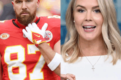 “YOU WERE BEATEN — PAY NOW!” — Travis Kelce sues Karoline Leavitt and Network for $50 MILLION after shocking live attack. No one saw it coming