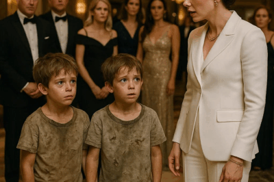 Two homeless boys came to the millionaire’s table: “Ma’am, can we have some of your leftovers?” The millionaire looked up and was shocked to see the two boys….