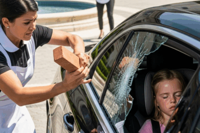 The Millionaire’s Young Wife Left Her Stepdaughter in the Car — What the Maid Did Next Sh0cked Everyone…