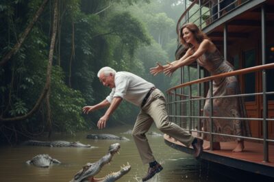 “Go Down to the River with the Crocodiles,” My Daughter-in-Law Whispered, Pushing Me into the Amazon. My Son Just Looked at Me and Smiled. They Thought My $2 Billion Was Theirs. But Later That Day, When I Came Home… I Was Sitting in the Chair Waiting…