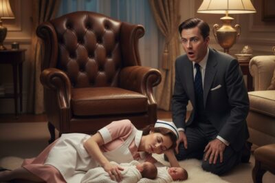 Millionaire Comes Home At Midnight And Is Shocked To Find His Maid Sleeping Next To His Twins On The Floor…