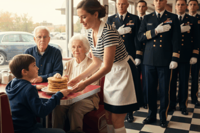 A Waitress Secretly Fed a Lonely Boy Every Morning — Until Four Black SUVs Pulled Up Outside the Diner
