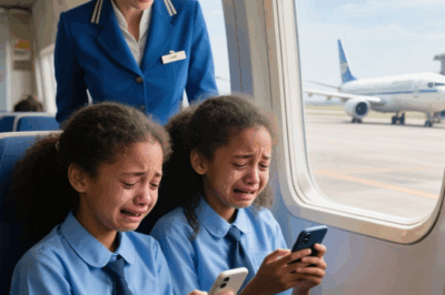 Two 10-year-old Black twin girls were refused boarding by a flight attendant — until they called their father, a powerful CEO, and demanded the entire flight be canceled…