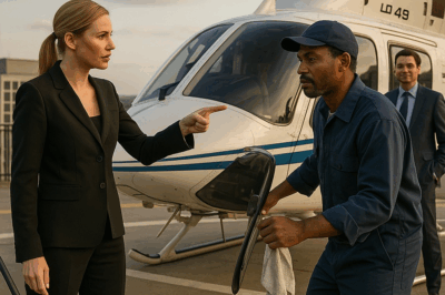 “Fly This Helicopter and I’ll Marry You,” CEO Mocked the Janitor—His Real Secret Left Her Speechless… “I bet he couldn’t even find the ignition.”